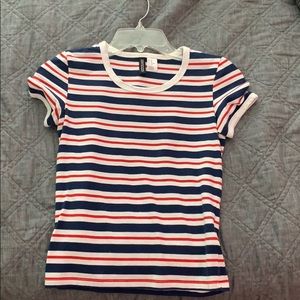 striped tight t shirt